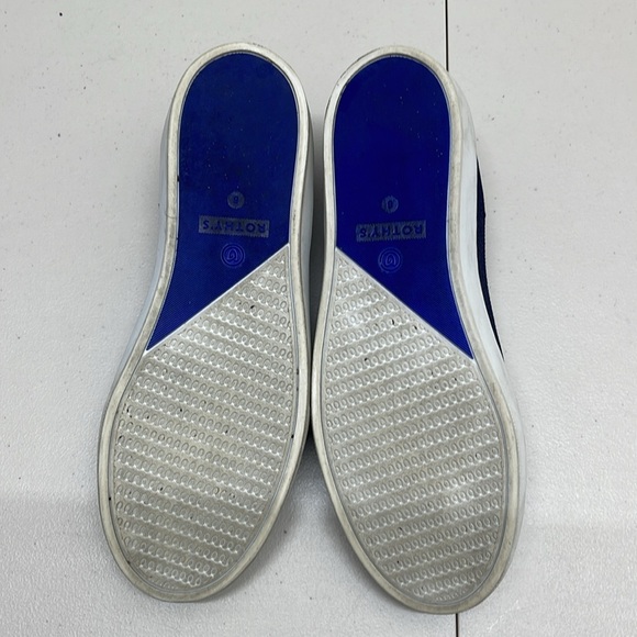 ROTHY’S Black Slip on Sneakers Sz 8 blue - Picture 3 of 6